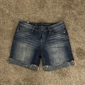 LC Lauren Conrad Women's Distressed Blue Jean Shorts